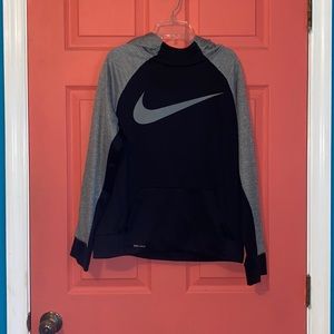 Nike Black and Gray Sweatshirt (Boys XL)